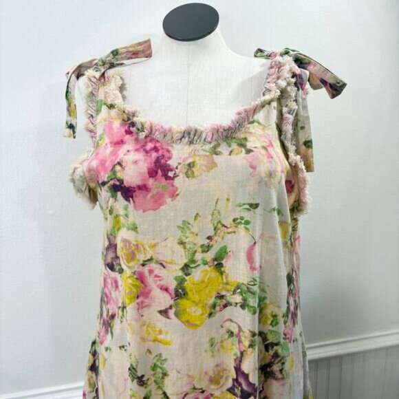A Rare Bird L / XL Dress Floral Stripe Cottagecore Cowgirl Boho Country Western - Picture 3 of 12